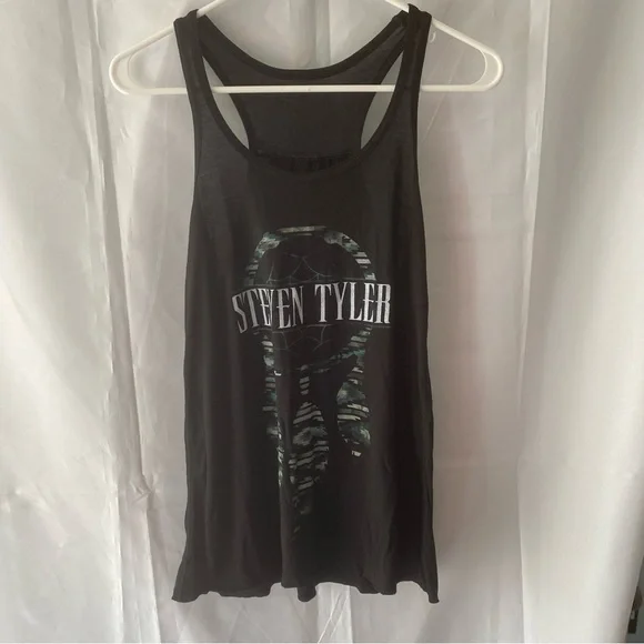 Steven Tyler tank top Dreamcatcher racer back in black. Size L   NWOT - Picture 8 of 11